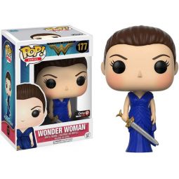 Funko POP! Heroes - Wonder Woman Vinyl Figure - WONDER WOMAN #177 (Blue Dress) *GameStop Exclusive*