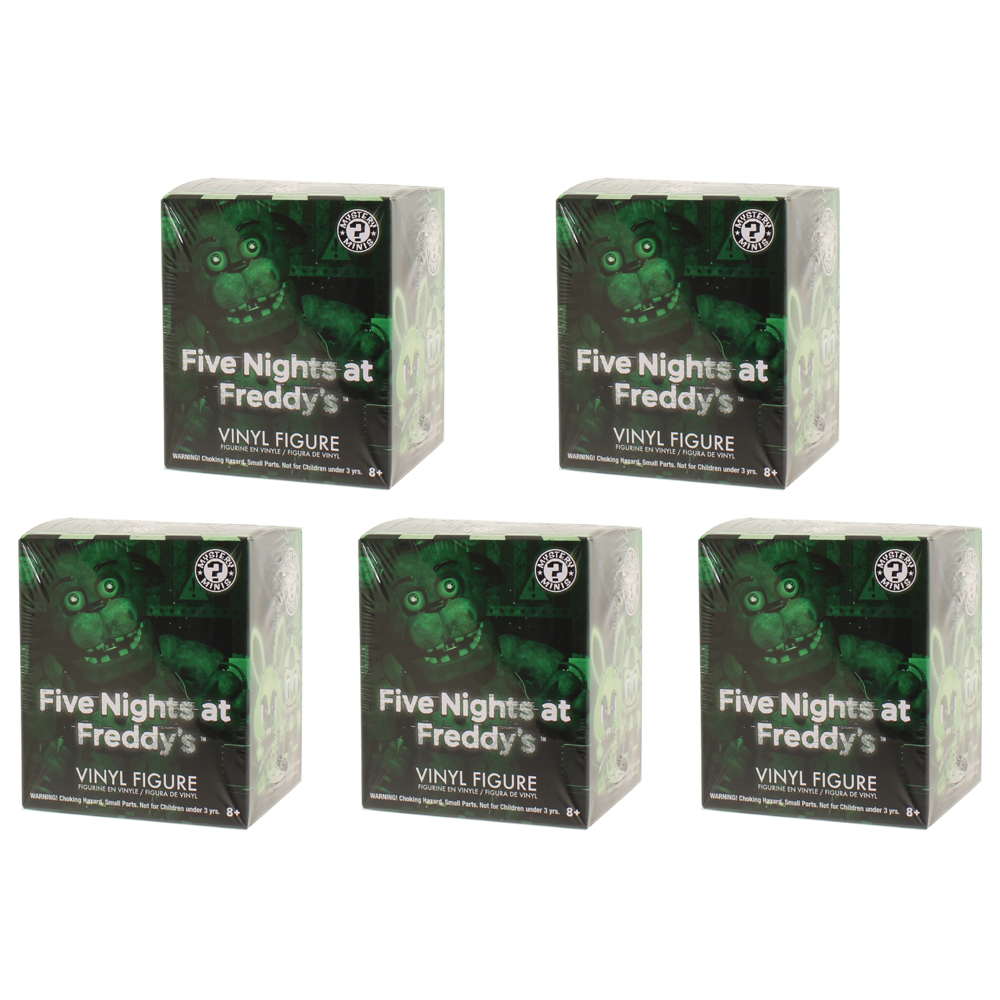 Funko Mystery Minis Vinyl Figure - Five Nights at Freddy's Glow-in-the-Dark - 5 Blind Packs