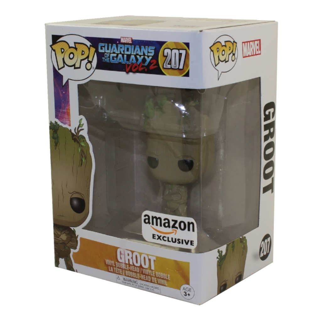 Funko POP! Marvel's Guardians of the Galaxy - Vinyl Bobble Figure - GROOT #207 *Amazon Exclusive*