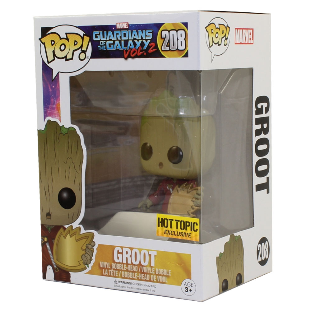 Funko POP! Guardians of the Galaxy Vol. 2 Movie - Vinyl Bobble - GROOT (Jumpsuit) #208 *Exclusive*