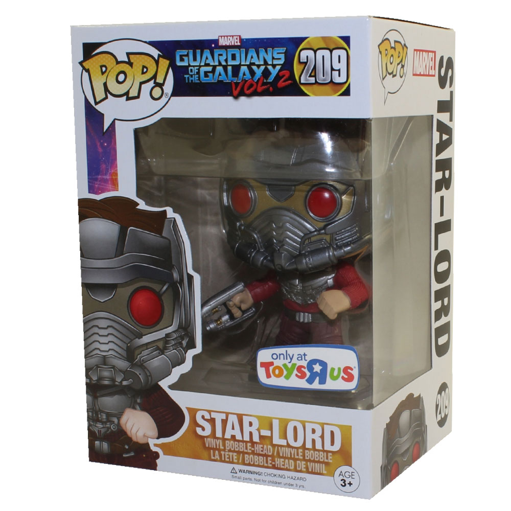 Funko POP! Guardians of the Galaxy Vol. 2 - Vinyl Bobble-Head - STAR-LORD (Action Pose) #209 *Excl*