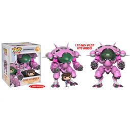 Funko POP! Games - Overwatch S2 Vinyl Figure - D.VA with MEKA (Oversized - 6 inch)