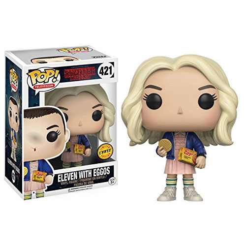 Funko POP! Television - Stranger Things Vinyl Figure - ELEVEN with Eggos (Wig) *Ltd. Chase Edition*
