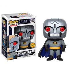 Funko POP! Heroes Vinyl Figure - Batman The Animated Series S2 - ROBOT BATMAN (No Cowl) #193 *Chase*