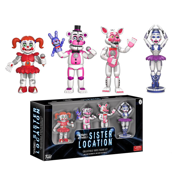 Funko Collectible Vinyl Figure Set - Five Nights at Freddy's - 4 PACK #3 (Sister Location) (2 inch)