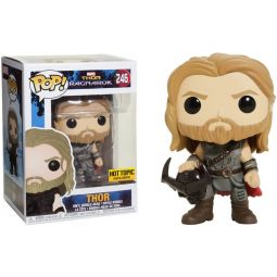 Funko POP! Marvel - Thor Ragnarok Vinyl Figure - THOR Holding Surtur's Helmet #246 *Hot Topic Exclus