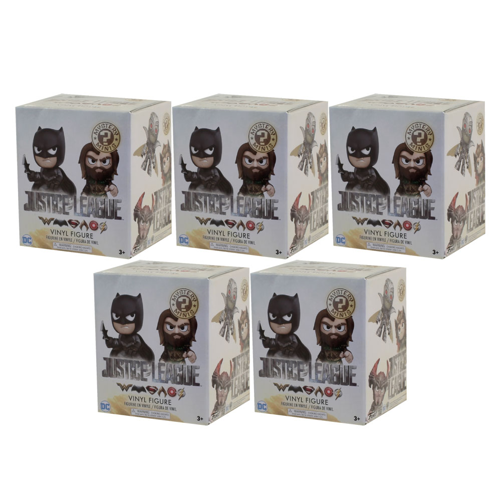 Funko Mystery Minis Vinyl Figures - Justice League Movie - BLIND PACKS (5 Pack Lot)