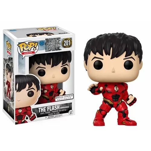 Funko POP! DC Comics Justice League Vinyl Figure - THE FLASH [Unmasked] #201 *Exclusive*