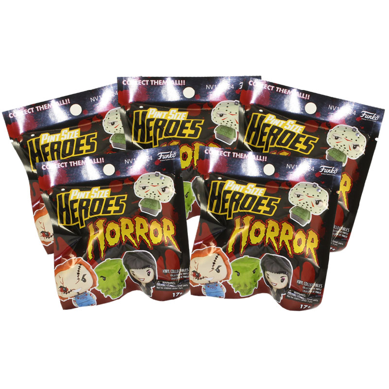 Funko Pint Size Heroes Vinyl Figure - Horror Series 1 - BLIND PACKS (5 Pack Lot)