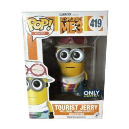 Funko POP! Movies - Vinyl Figure - Despicable Me 3 - TOURIST JERRY [Metallic] #419 *Exclusive*