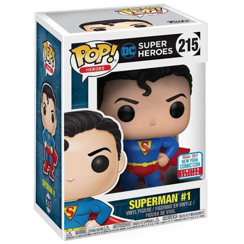 Funko POP! Heroes - DC Comics Vinyl Figure - SUPERMAN #1 #215 *2017 NYCC Exclusive*