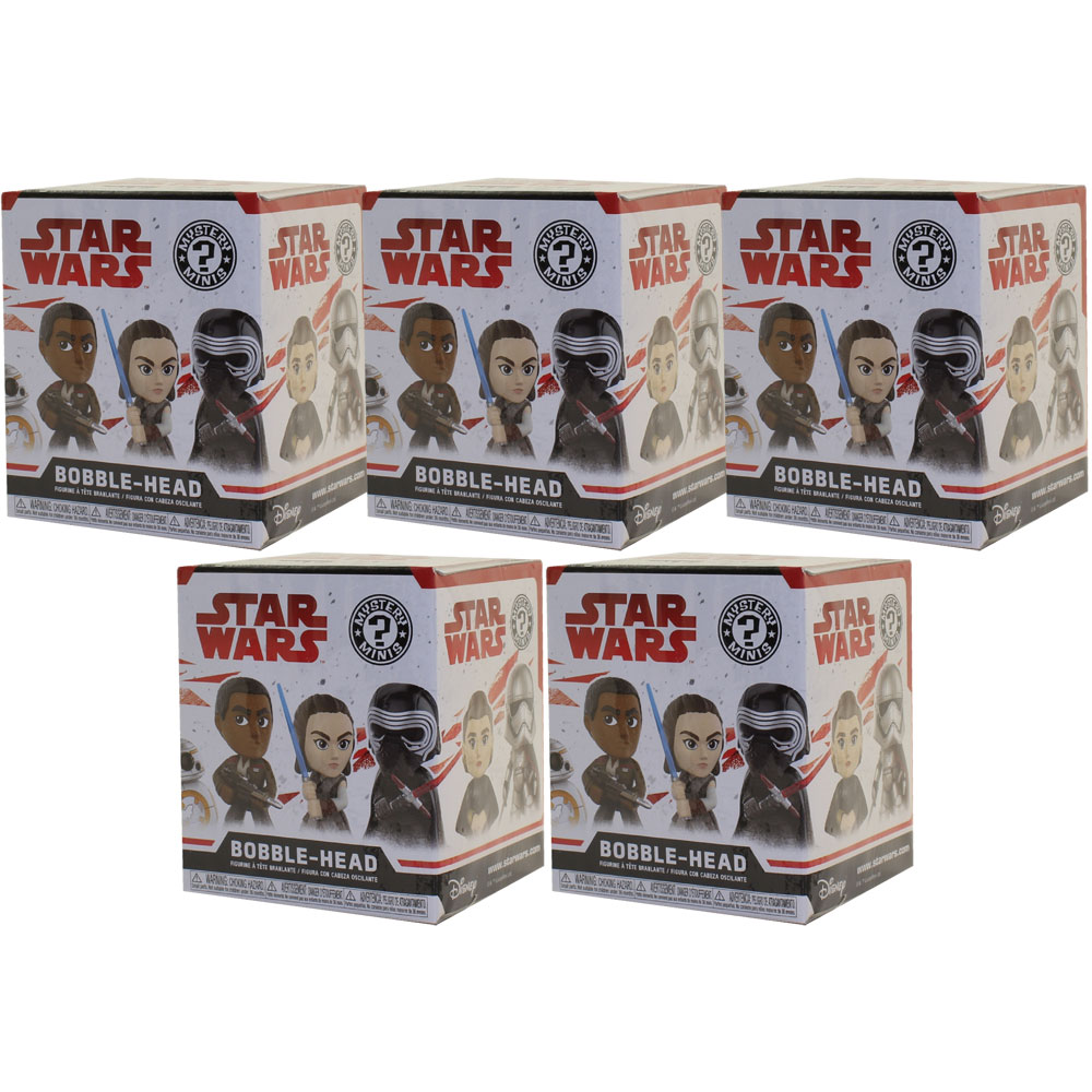 Funko Mystery Minis Vinyl Bobble Figure - Star Wars Episode 8: The Last Jedi - 5 BOX LOT