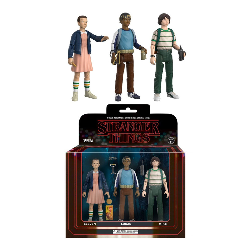 Funko Action Figures - Stranger Things - 3-PACK #1 (Eleven, Lucas, Mike)