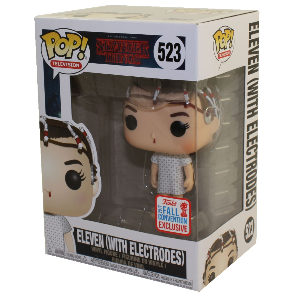 Funko POP! Television - Stranger Things Vinyl Figure - ELEVEN (With Electrodes) *Exclusive*