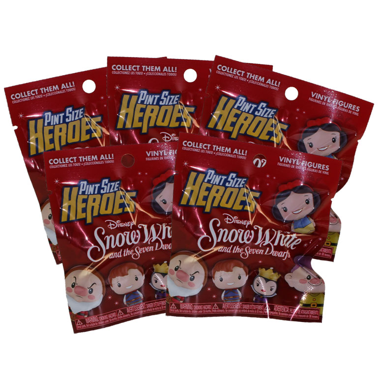 Funko Pint Size Heroes Vinyl Figures - Snow White and the 7 Dwarfs - BLIND PACKS (5 Pack Lot)