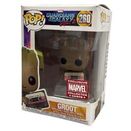 Funko POP! Marvel - Guardians of the Galaxy Vol. 2 Vinyl Bobble - GROOT [Mix Tape] #260 *Exclusive*