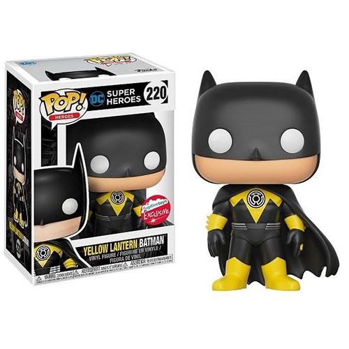 Funko POP! Heroes - DC Comics Vinyl Figure - YELLOW LANTERN BATMAN #220 *Exclusive*