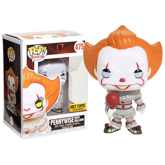 Funko POP! Movies It Vinyl Figure - PENNYWISE With Balloon #475 *Hot Topic Exclusive*