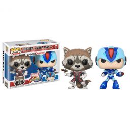 Funko POP! Games - Marvel vs Capcom Vinyl Figure 2-Pack - ROCKET RACCOON vs. MEGAMAN