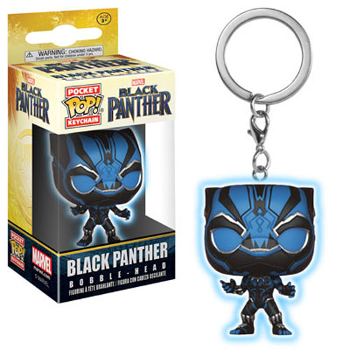 Funko Pocket POP! Keychain - Black Panther - BLACK PANTHER (Blue Glow Suit)