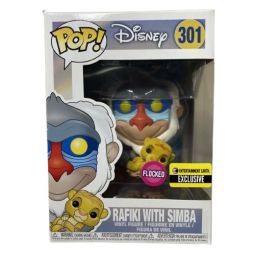 Funko POP! Disney - The Lion King Vinyl Figure - RAFIKI WITH SIMBA (Flocked) #301 *Exclusive* Funko POP! Disney - The Lion King Vinyl Figure - RAFIKI WITH SIMBA (Flocked) #301 *Exclusive*
