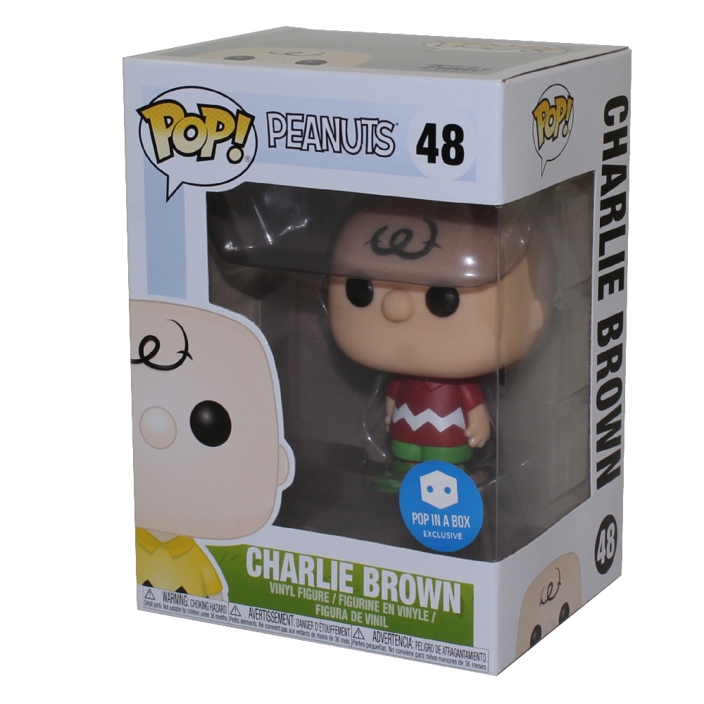 Funko POP! Animation - Peanuts Vinyl Figure - CHARLIE BROWN (Holiday) #48 *Pop in a Box Exclusive*