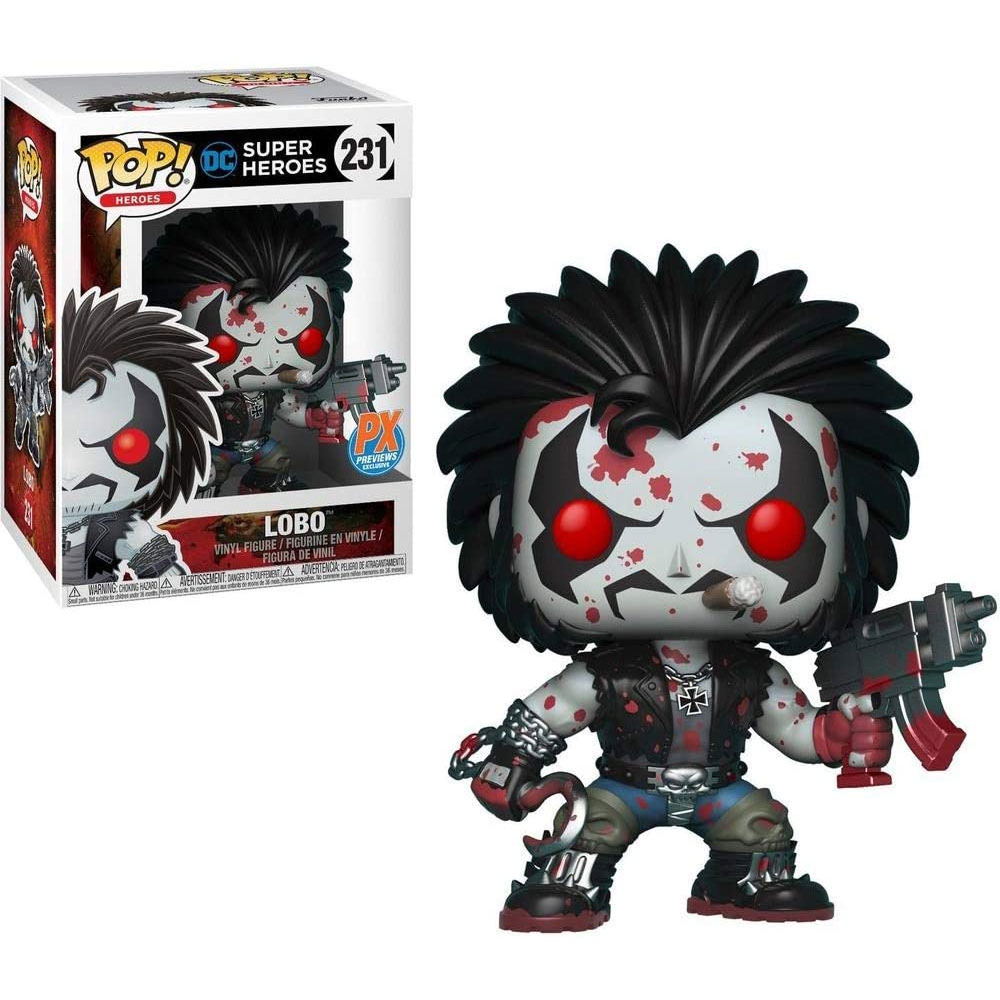 Funko POP! Heroes - DC Comics Vinyl Figure - LOBO (Bloody Version) #231 *PX Previews Exclusive*