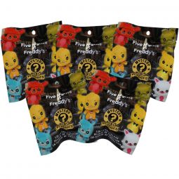 Funko Mystery Mini Plush Clips - Five Nights at Freddy's Series 1 - BLIND BAGS (5 Pack Lot)