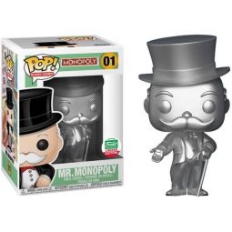 Funko POP! Board Games - Monopoly Vinyl Figure - MR. MONOPOLY (Silver) #01 *Exclusive*