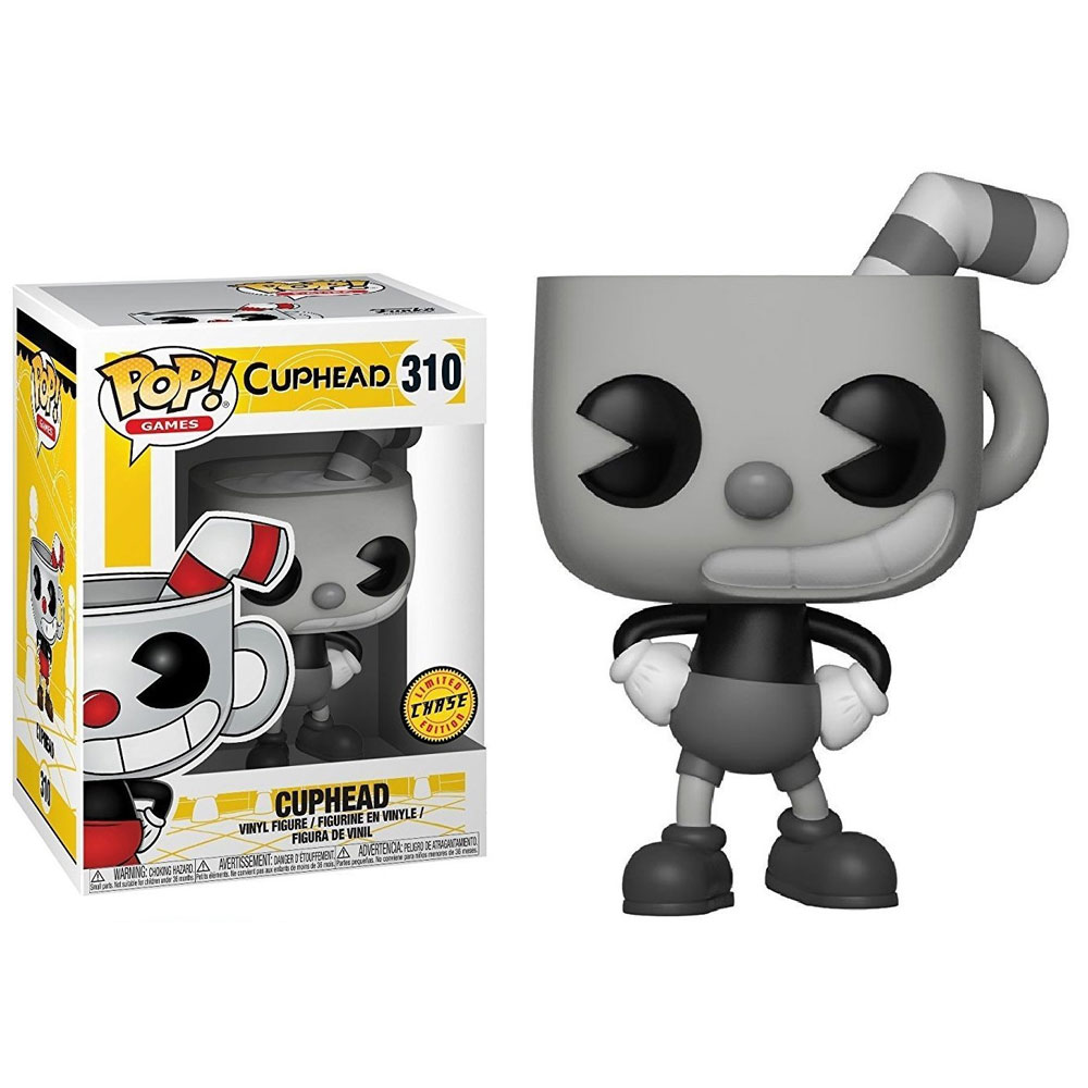 Funko POP! Games - Cuphead Vinyl Figure - CUPHEAD (Black & White) #310 *Chase*