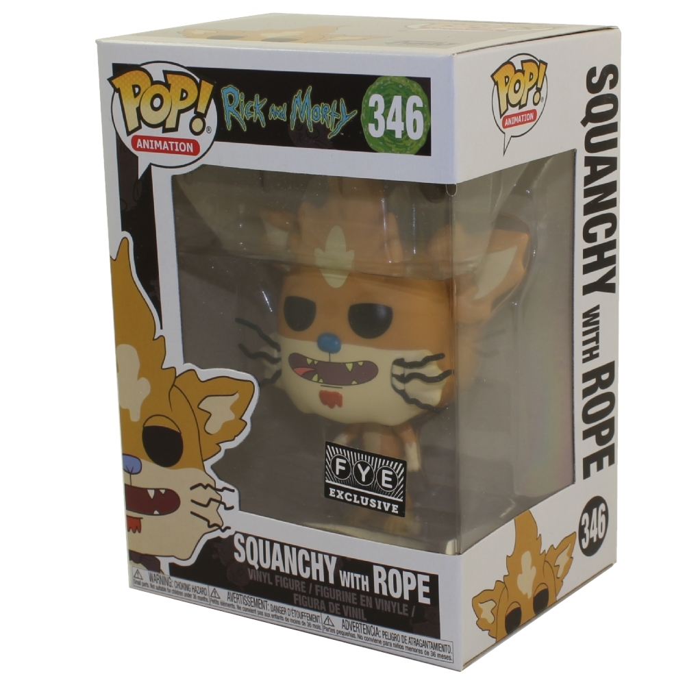 Funko POP! Animation - Rick & Morty Vinyl Figure - SQUANCHY WITH ROPE #346 *FYE Exclusive*