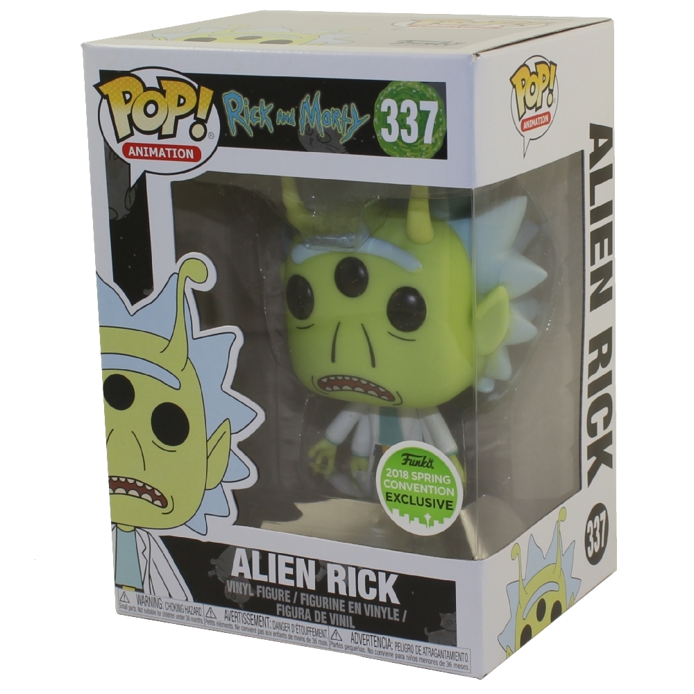Funko POP! Animation Vinyl Figure - Rick and Morty - ALIEN RICK #337 *Convention Exclusive*