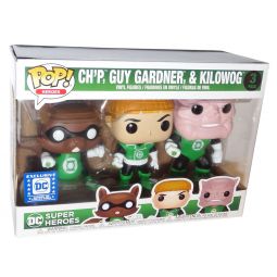 Funko POP! Heroes - DC Comics Green Lantern 3-Pack - CH'P, GUY GARDNER & KILOWOG *DCLOC Exclusive* Funko POP! Heroes - DC Comics Green Lantern 3-Pack - CH'P, GUY GARDNER & KILOWOG *DCLOC Exclusive*