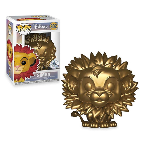 Funko POP! Disney's The Lion King Vinyl Figure - SIMBA (Leaf Mane)(Gold) #302 *Exclusive*