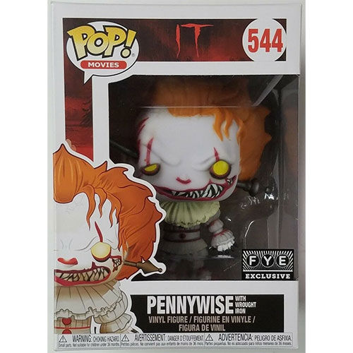 Funko POP! Movies It Vinyl Figure - PENNYWISE With Wrought Iron #544 *Exclusive*