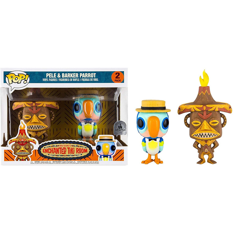 Funko POP! Disney Enchanted Tiki Room Vinyl Figure 2-Pack - PELE & BARKER PARROT *Exclusive*