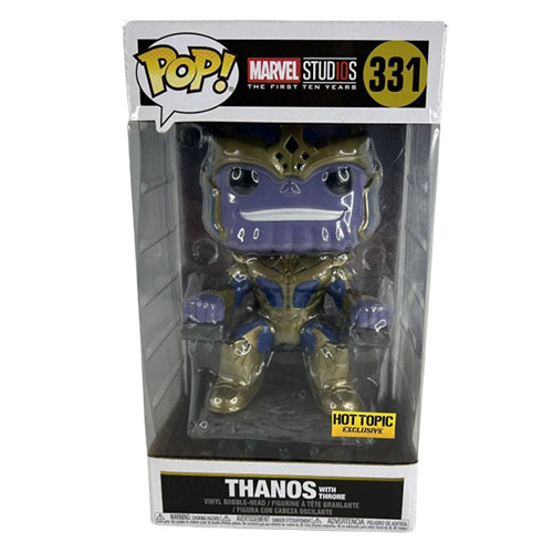 Funko POP! Marvel Vinyl Bobble Figure - THANOS on Throne #331 (Oversized - 6 inch) *Exclusive*