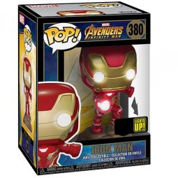 Funko POP! Marvel Avengers Infinity War Vinyl Bobble-Head - IRON MAN (Lights Up!) #380 *Exclusive*