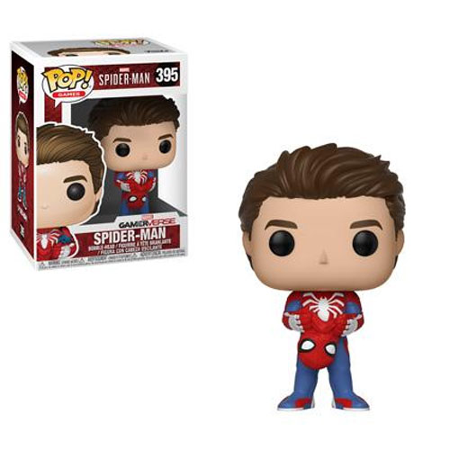 Funko POP! Games - Marvel's Spider-Man Vinyl Figure - SPIDER-MAN (Unmasked) #395