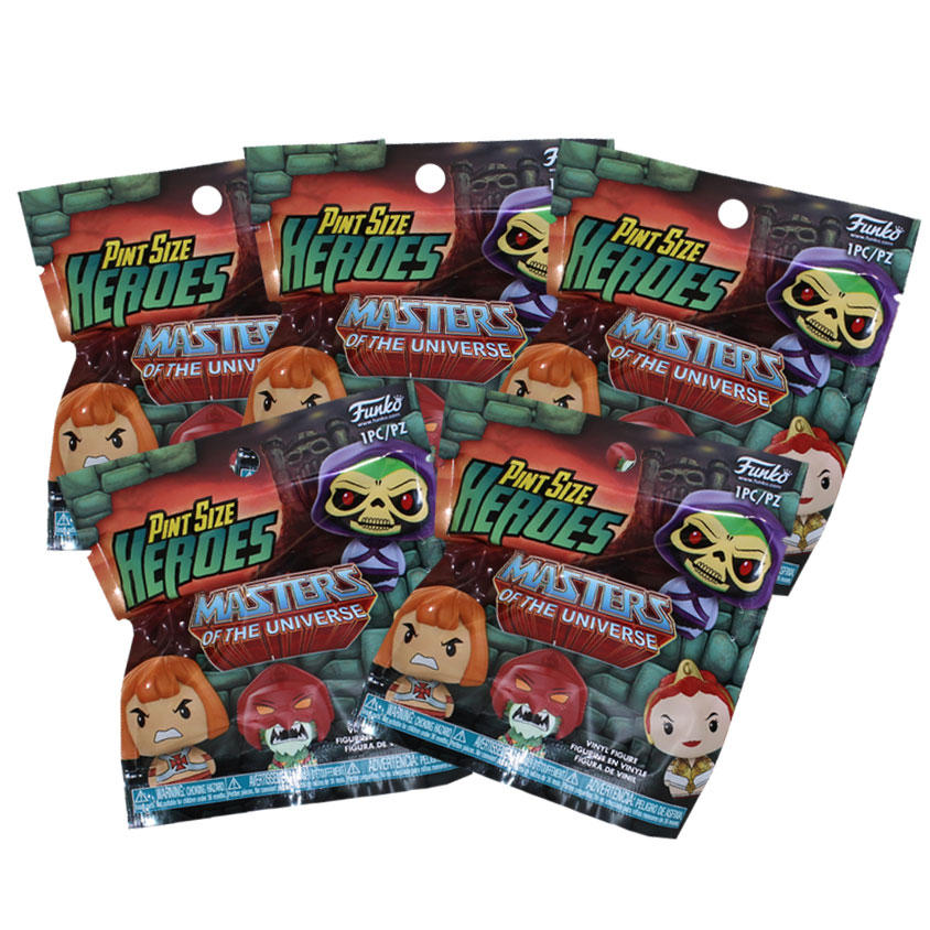 Funko Pint Size Heroes Vinyl Figure - Masters of the Universe - BLIND PACKS (5 Pack Lot)