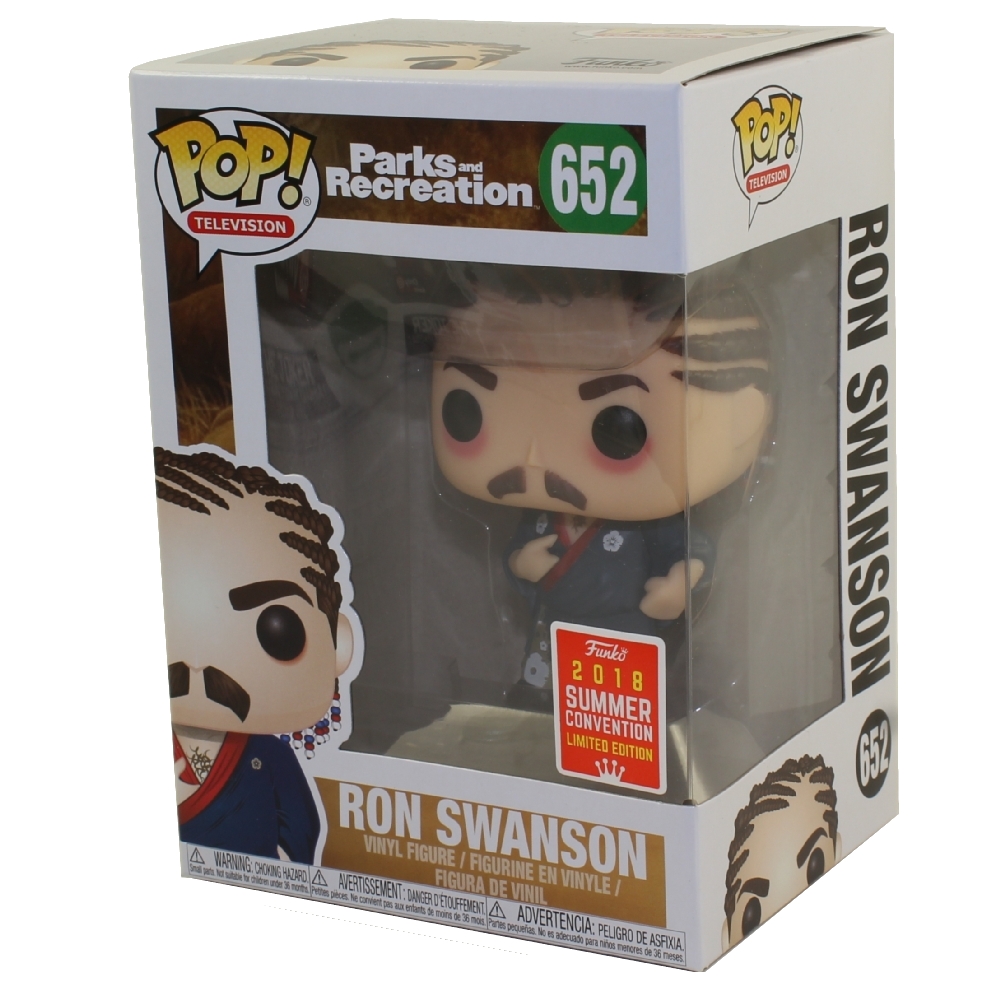 Funko POP! Television - Parks and Recreation Vinyl Figure - RON SWANSON (Cornrows) #652 *Exclusive*