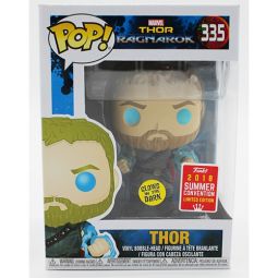 Funko POP! Marvel - Thor: Ragnarok Vinyl Bobble Figure - THOR (Odin Force)(GLOW) #335 *Exclusive*
