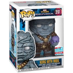 Funko POP! Marvel - Thor Ragnarok Vinyl Figure - KORG WITH MIEK #391 *Exclusive*