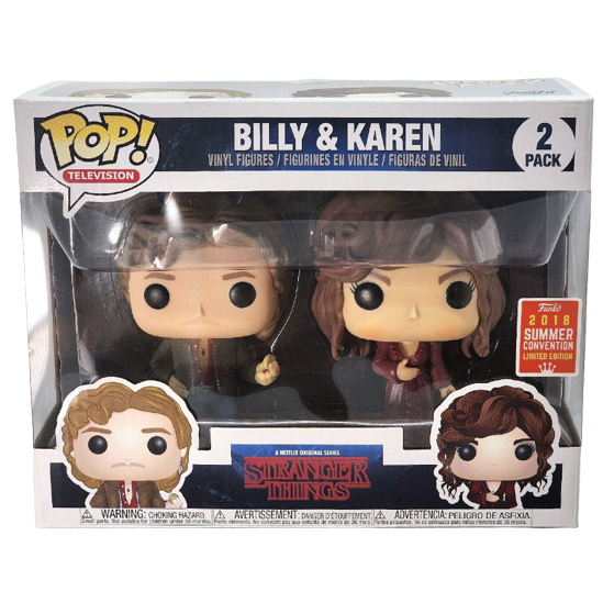 Funko POP! Television - Stranger Things Vinyl Figures 2-Pack - BILLY & KAREN *Exclusive*