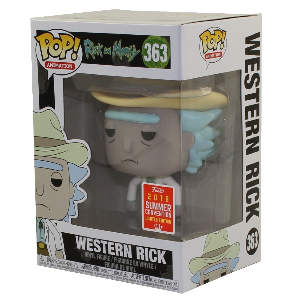 Funko POP! Animation Vinyl Figure - Rick and Morty - WESTERN RICK #363 *2018 Convention Exclusive*