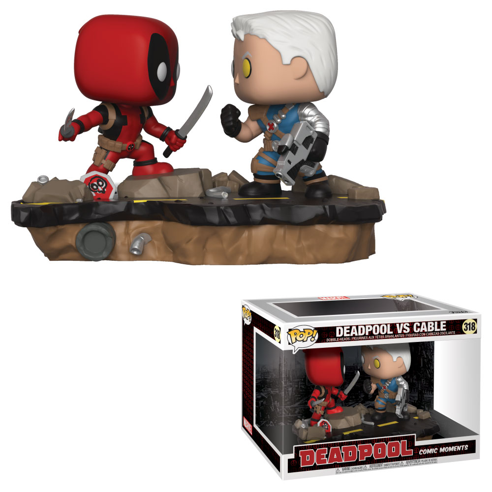 Funko POP! Marvel Vinyl Bobbles - Deadpool Comic Moments - DEADPOOL vs. CABLE #318