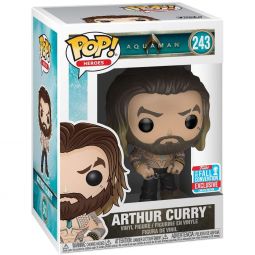 Funko POP! Heroes - Aquaman Vinyl Figure - ARTHUR CURRY #243 *2018 Convention Exclusive*
