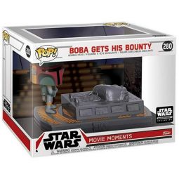 Funko POP! Movie Moments - Star Wars Vinyl Bobble Figure Set - BOBA GETS HIS BOUNTY #280 *Exclusive*