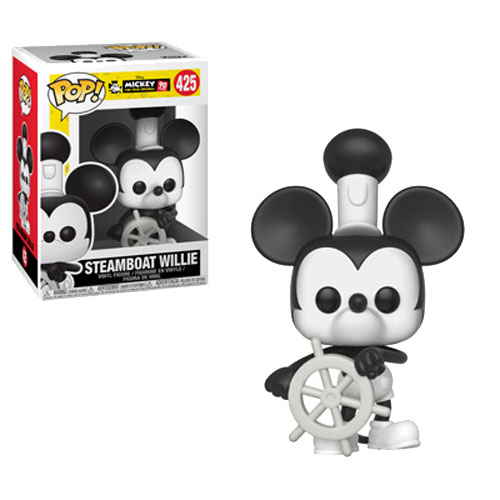 Funko POP! Disney - Mickey's 90th Anniversary Vinyl Figure - STEAMBOAT WILLIE #425