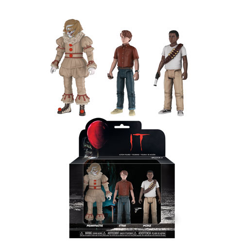 Funko Action Figures - Stephen King's It - 3-PACK #4 (Pennywise, Stanley & Mike)